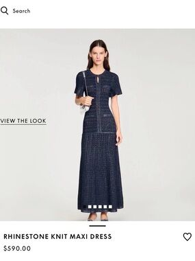 Sandro navy dress